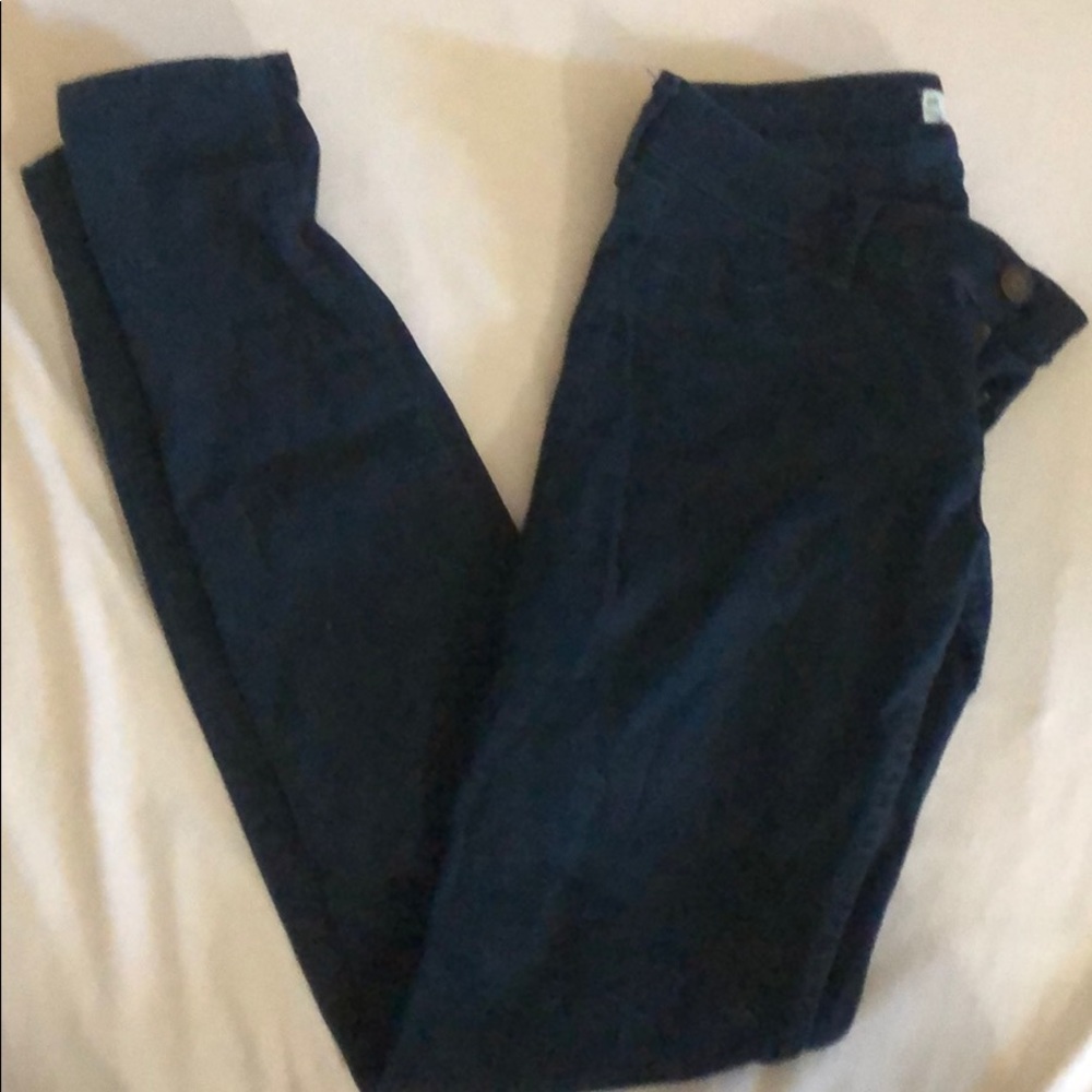 Navy blue stretchy jeans